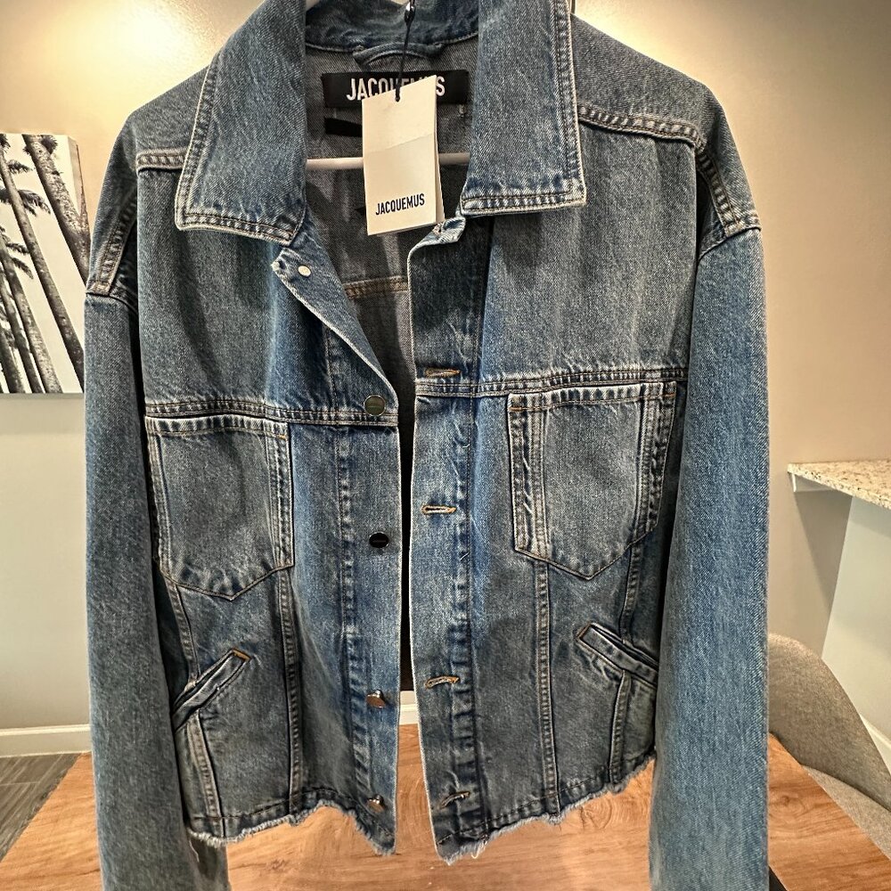 Jacquemus Men'S La Veste De-Nimes Criollo 31A Light Blue/Tabac